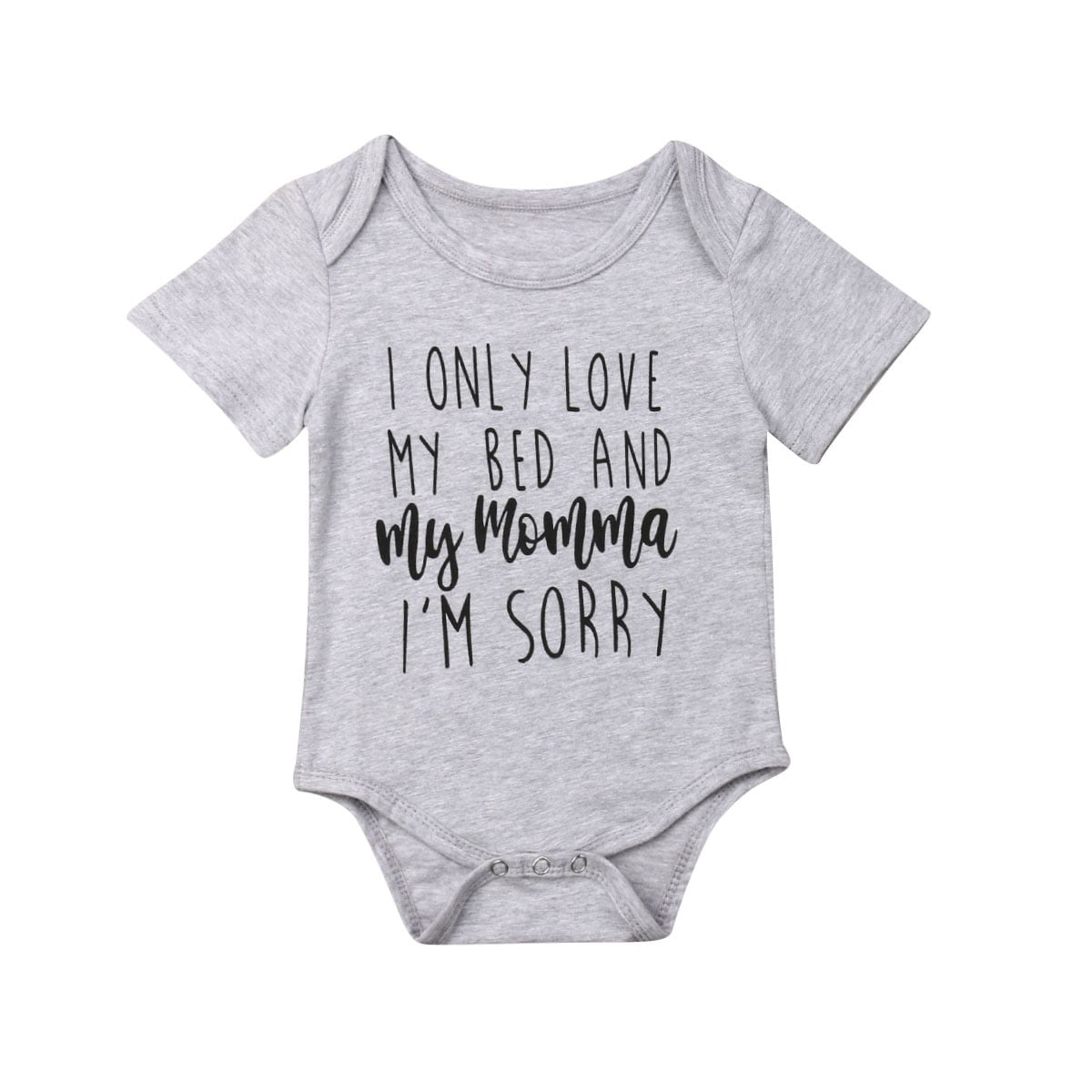 Infant Baby Boys Girls Letter Arrow Short Sleeves Body Suit Print Romper Jumpsuit Outfits